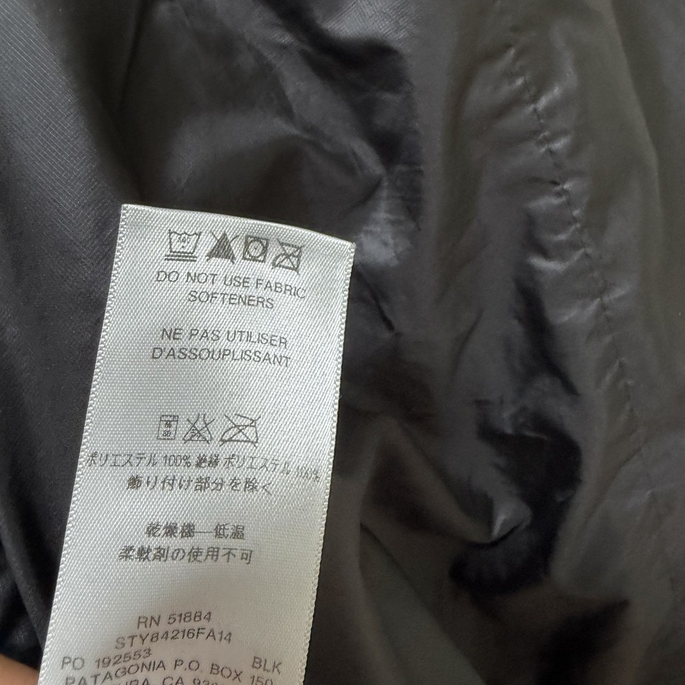 Patagonia Womens Nano Puff Quilted Zip Jacket Size S Black Packable USCS LOGO - Picture 9 of 11